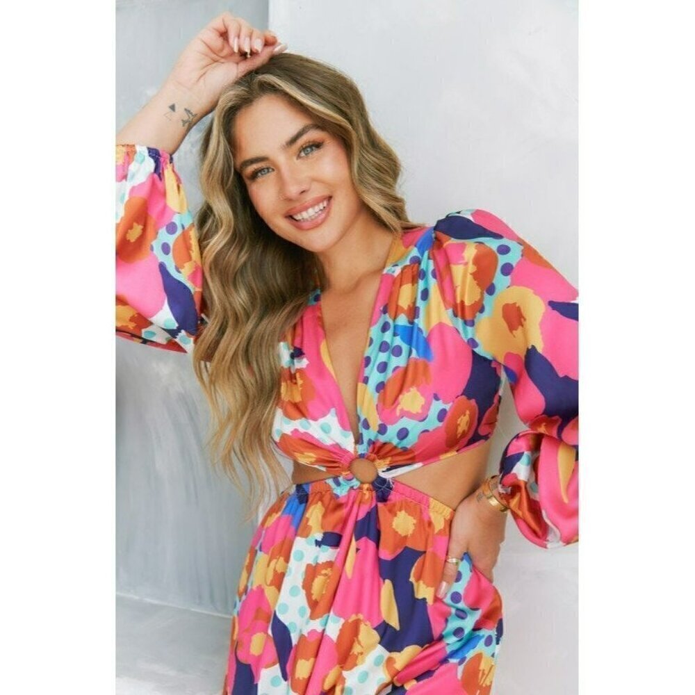 St. Tropez Floral Vacation Maxi Dress - Picture 5 of 9